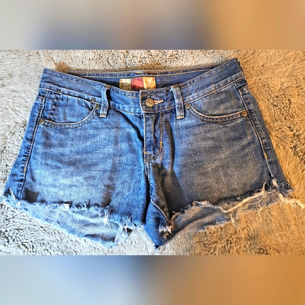 Old Navy Distressed Blue Denim Shorts